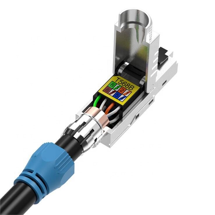 Factory wholesales price cat8 round high quality rj45 connector network