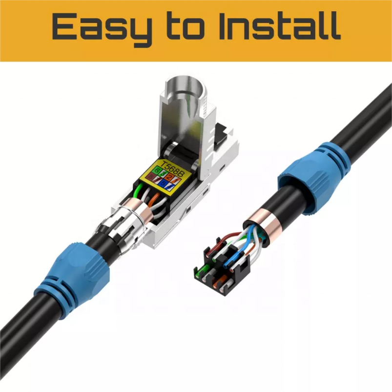 Factory wholesales price cat8 round high quality rj45 connector network