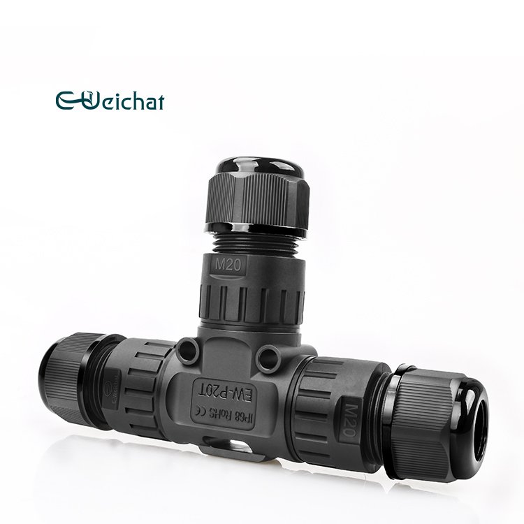 2022 Hot Sale 3 Way Fast Wiring T Shape IP68 Waterproof Quick Connect Electrical Connectors
