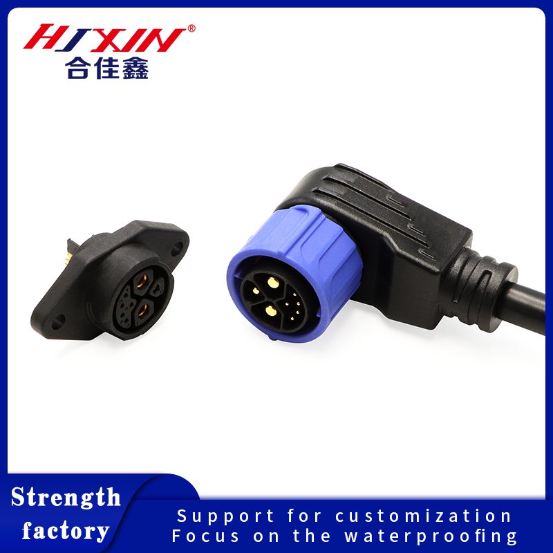Manufacturer Direct M25 Self-Locking Elbow New Energy Lithium-Ion Bicycle Battery Connector Waterproof Terminal Plug