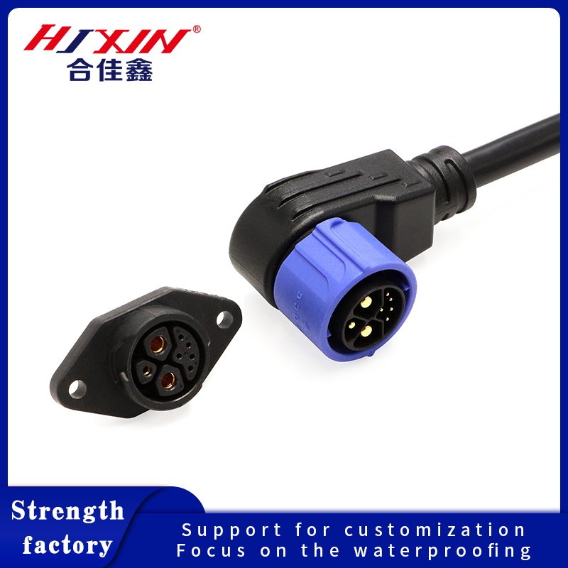 Manufacturer Direct M25 Self-Locking Elbow New Energy Lithium-Ion Bicycle Battery Connector Waterproof Terminal Plug