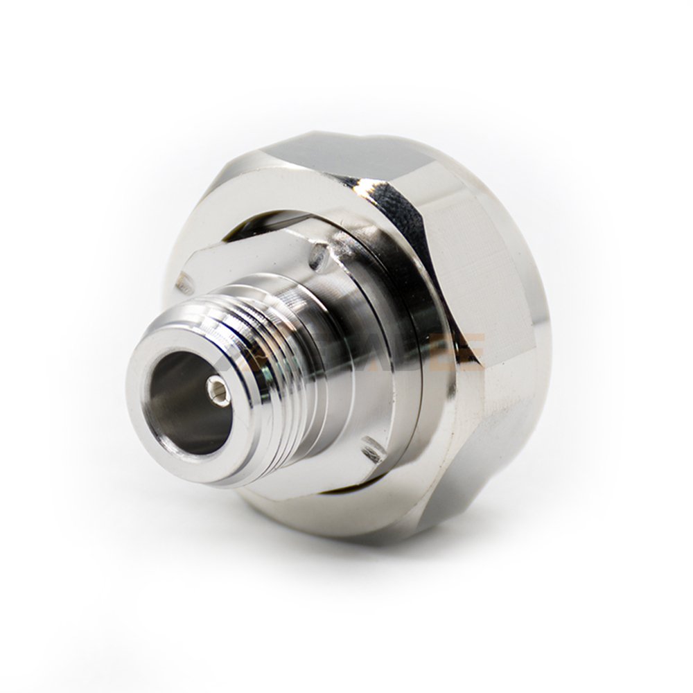 N Type Female to DIN 7/16 7 16 Male Adapter Straight Nickel Plating Coaxial Connector