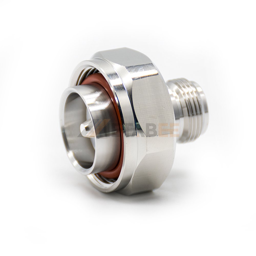 N Type Female to DIN 7/16 7 16 Male Adapter Straight Nickel Plating Coaxial Connector