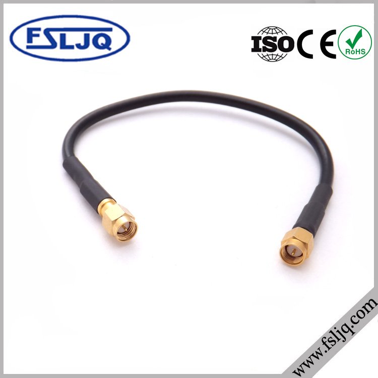 SMA RF Connector Male To BMA Male Head Straight-through DC-6GHz, Copper-plated Coaxial Adapter Or PR SMA Connector