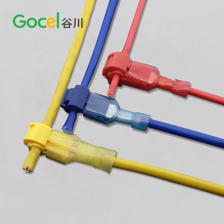 120pcs Quick Splice Wire Terminals T-Tap Kit Male Spade Wire Connectors quick splice cable connectors