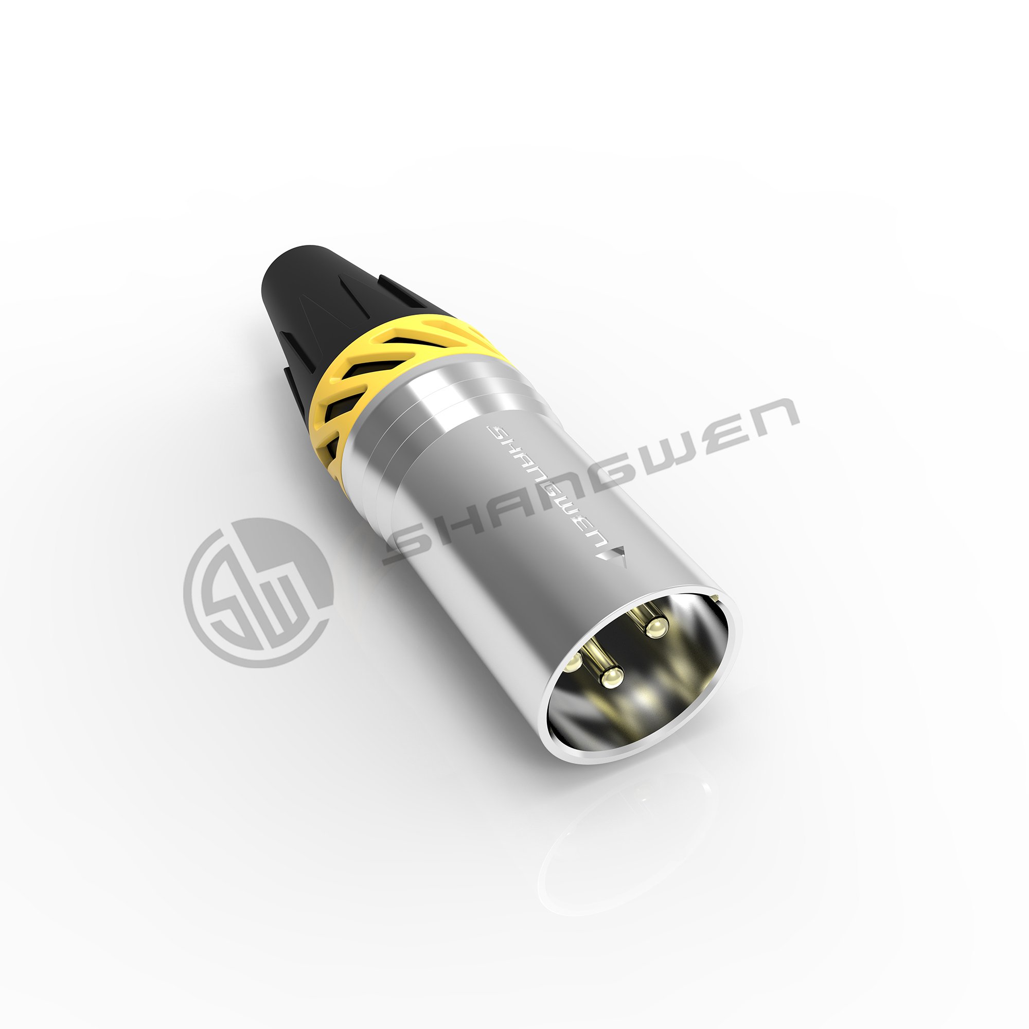 Factory Custom Logo Outdoor Waterproof 3 Pin XLR Male Connector For Audio