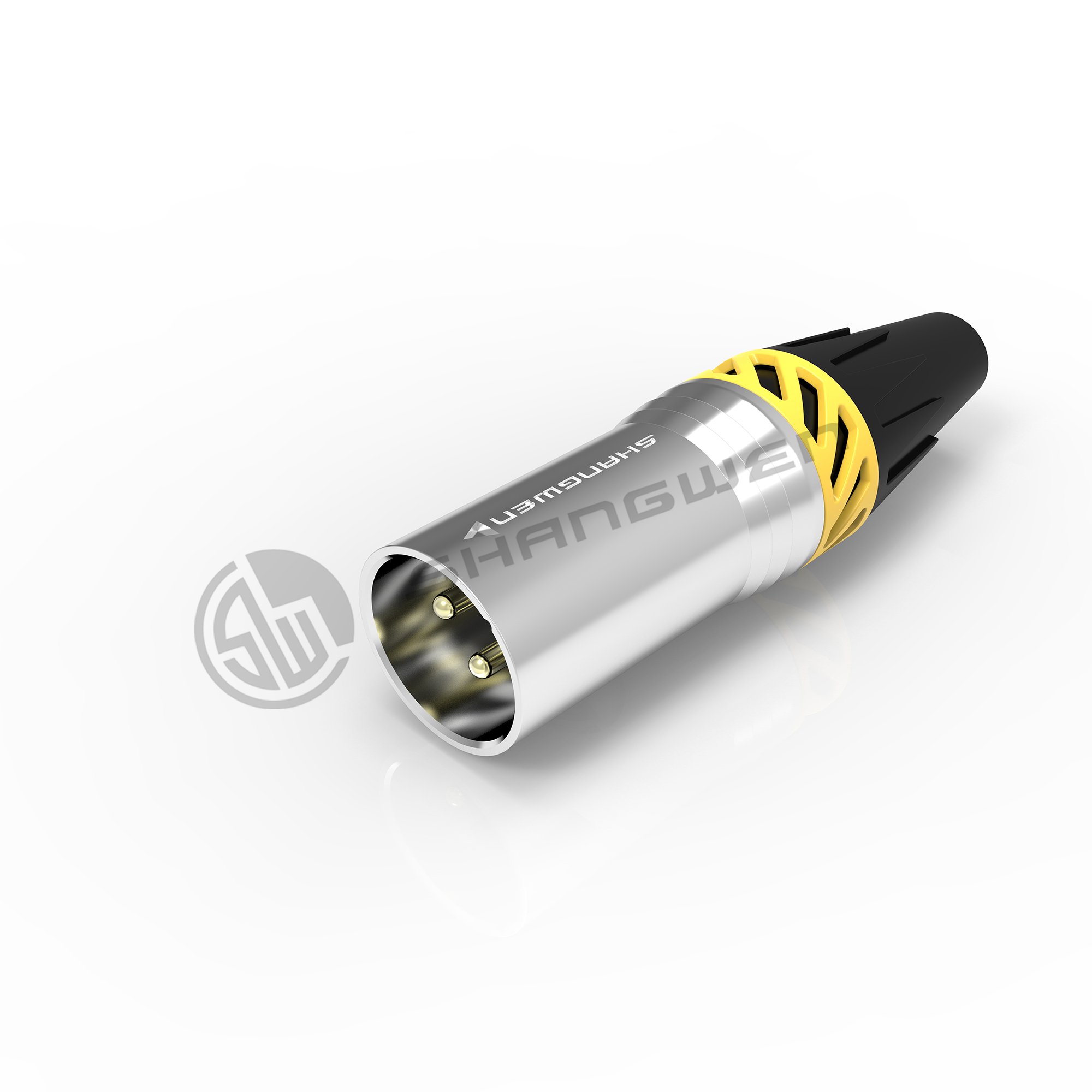 Factory Custom Logo Outdoor Waterproof 3 Pin XLR Male Connector For Audio