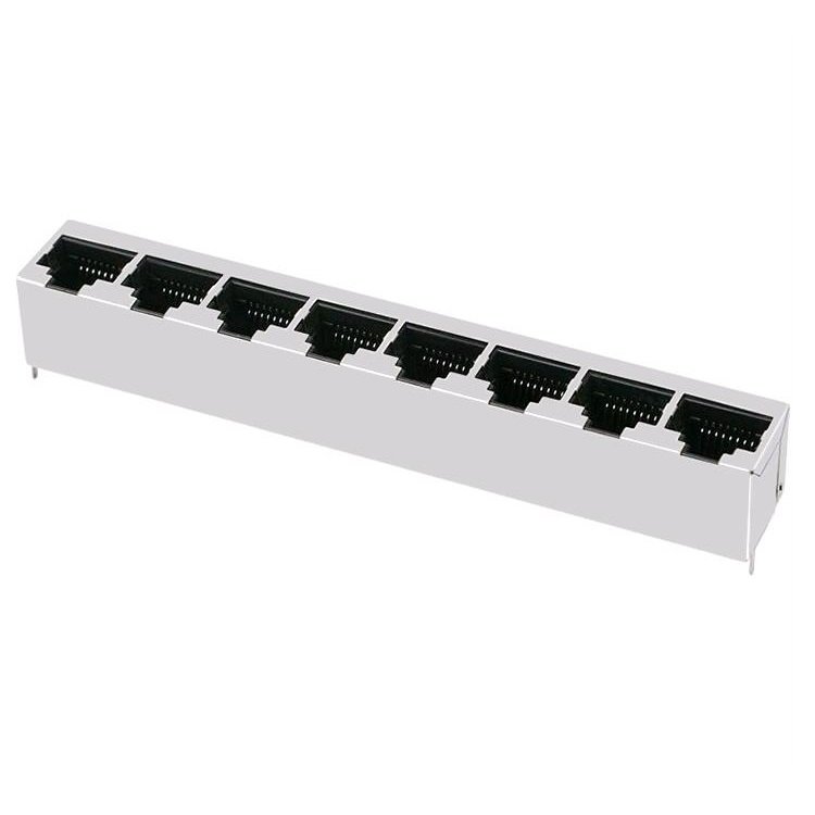 E5288-32C142-L Pulse FastJack 8P8C Vertical 1x4 Shielded RJ45 Ethernet Connectors
