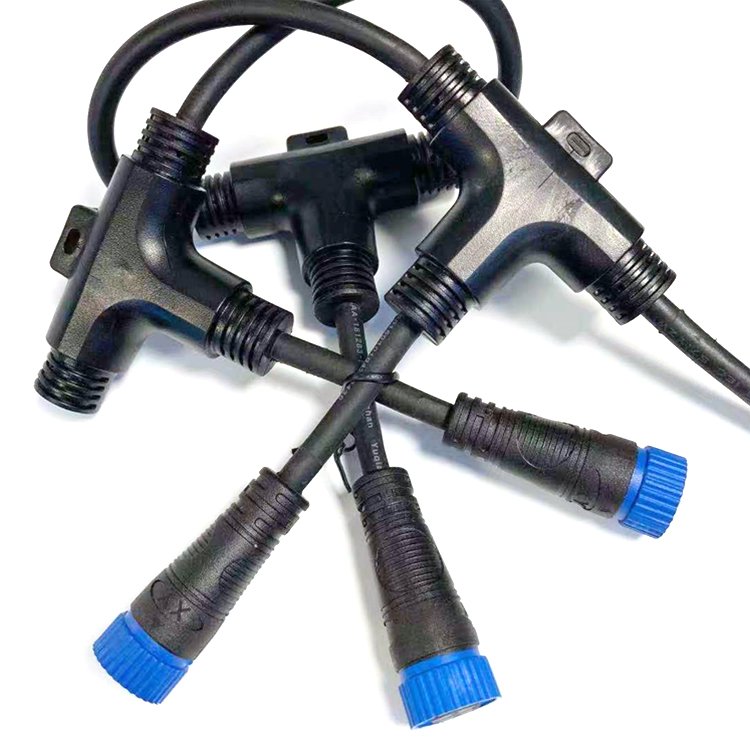 Ip67 Ip68 M15 2pin 3pin 4pin 5pin 22awg 24awg Custom Outdoor Light Led Waterproof Connector Extension Cable