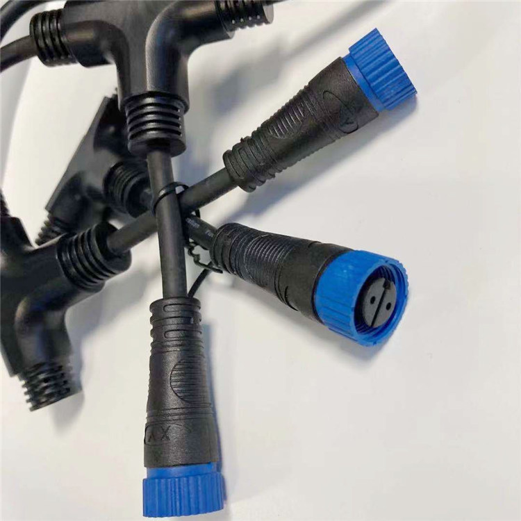 Ip67 Ip68 M15 2pin 3pin 4pin 5pin 22awg 24awg Custom Outdoor Light Led Waterproof Connector Extension Cable