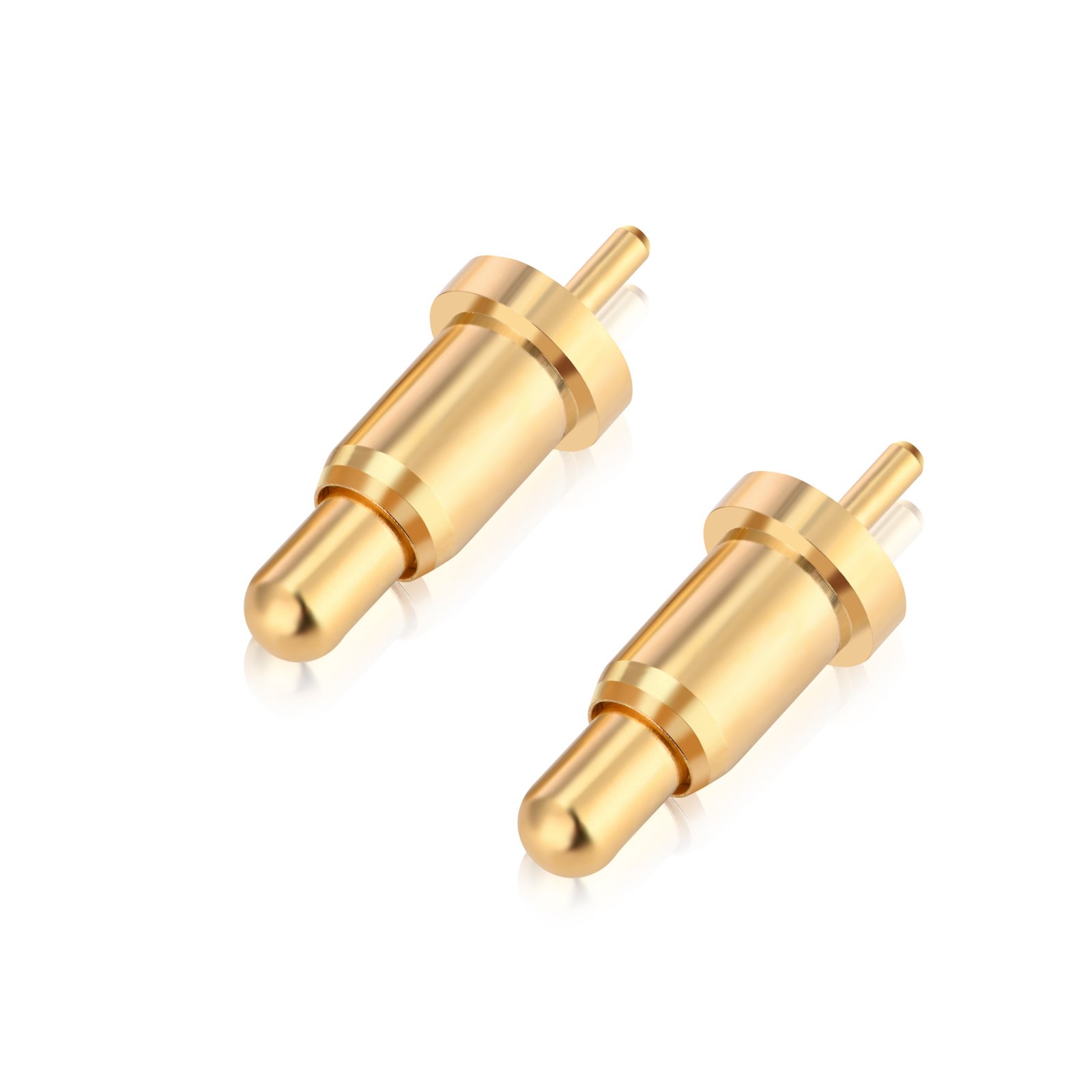 1.6mm 2mm 3mm Connector Terminal Pins Brass Gold Plated SMT Spring Loaded Pogo Pin