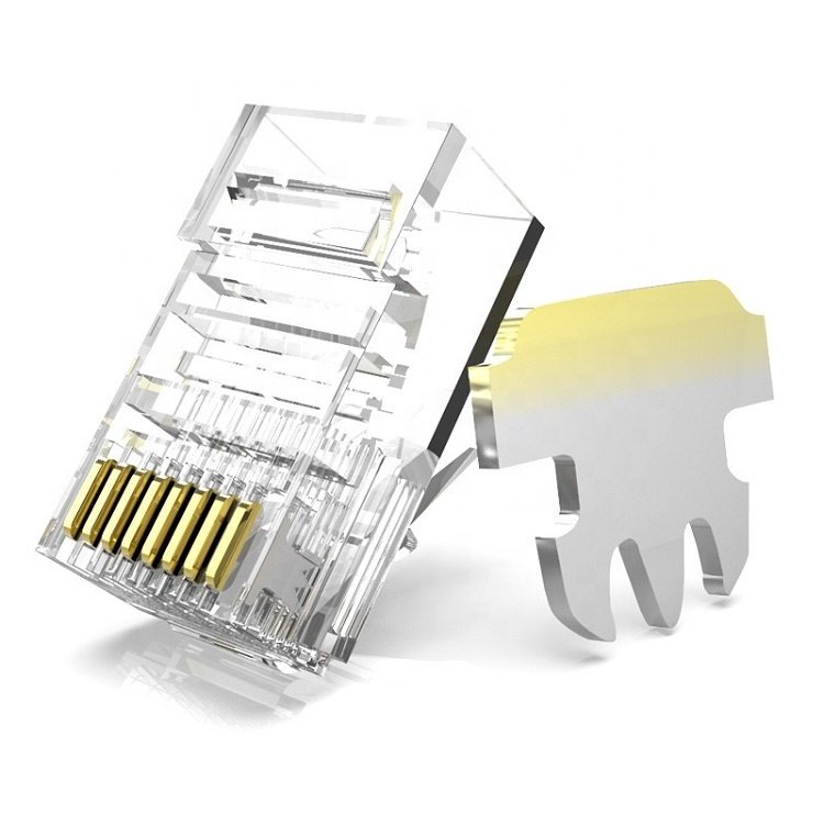 UTP Networking Modular Plug Network Ethernet RJ45 Crystal Head Unshielded Chinese Manufacturer Super Cat 6 8P8C Male ROHS CN;GUA