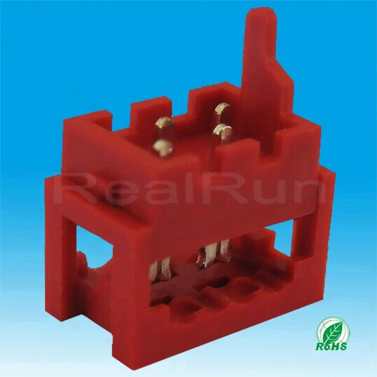 6 Pin Red IDC Connector Flat Cable