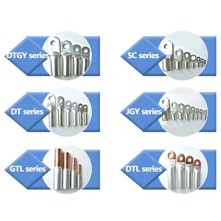 QWT 16mm 35mm 300mm2 factory price battery cable lug copper aluminum soldering connector crimp eyelet ring terminal
