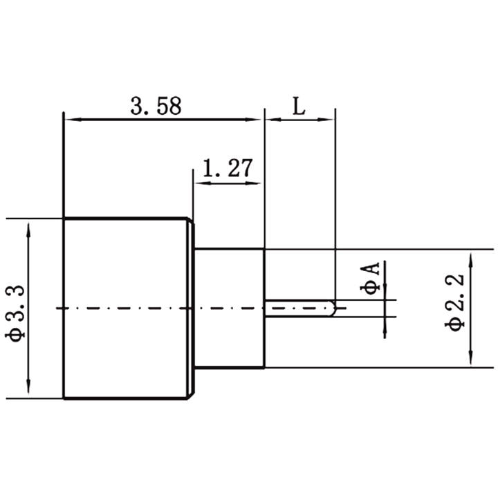 Hermetic Seal Mini SMP SMPM Male Pin Header Kovar RF Coaxial Connector Smooth Bore