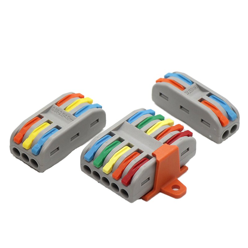 Type 2 In 4 Out Wire Splitter Quick connection terminal MINI SPL-42 min compact lever Wire Connector