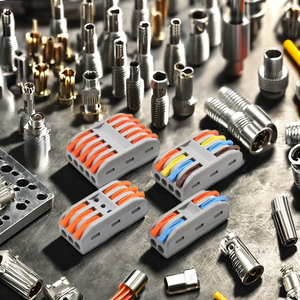 Type 2 In 4 Out Wire Splitter Quick connection terminal MINI SPL-42 min compact lever Wire Connector