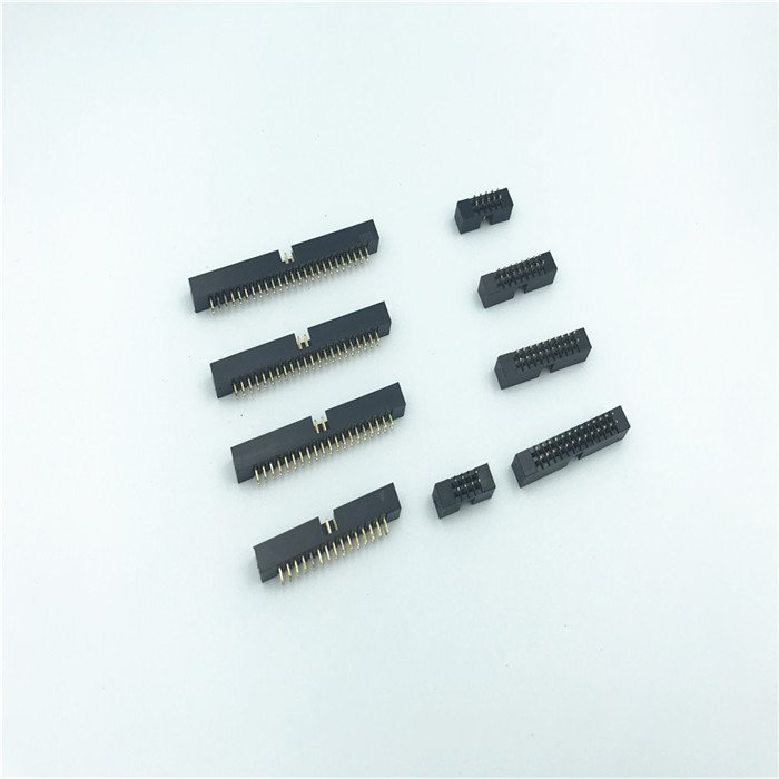 2.0mm box header black s/t DC3 straight type Dual Inline Connector for PCB Application Direct Supplier Long Mechanical Life