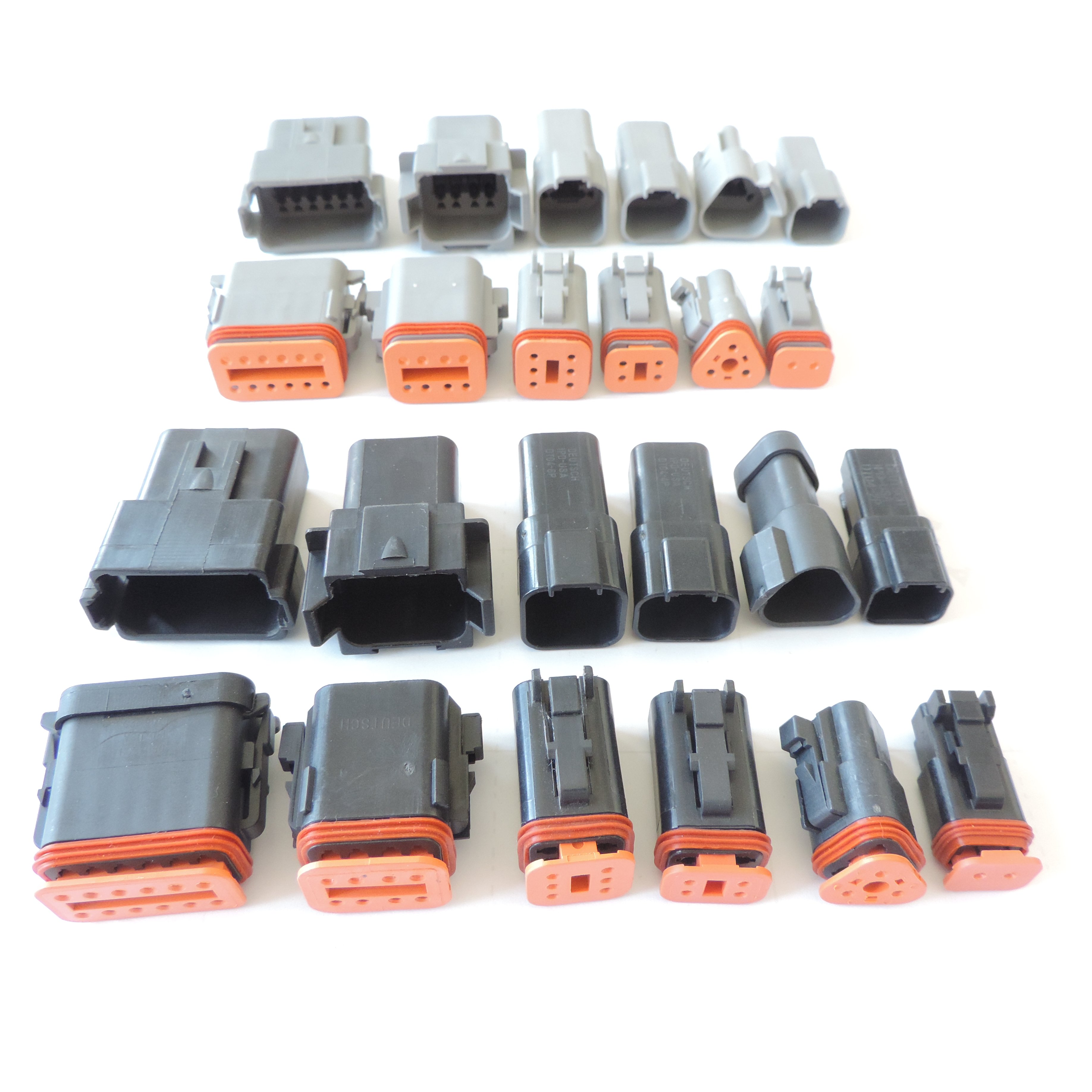 Deutsch DT connector DT04-12P-L012/DT06-12S 2P 3P 4P 6P 8P 12P waterproof electrical connector for car motor with pins 22-16AWG