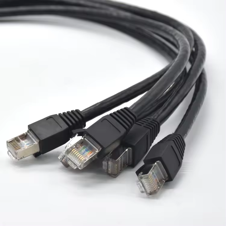 Waterproof connector CAT5 female M12 to RJ45 cable industrial plugs M12 connector 8 pin