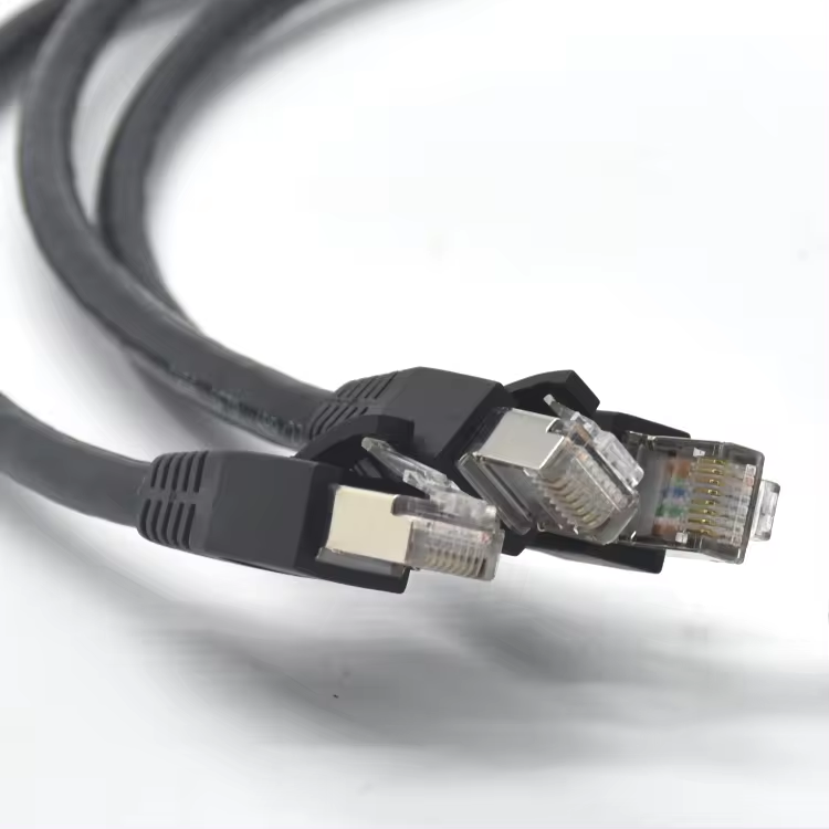 Waterproof connector CAT5 female M12 to RJ45 cable industrial plugs M12 connector 8 pin