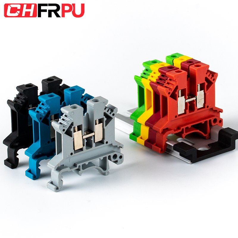 JUK2.5B Gray Blue Red UK Series Complete Model Phoenix Universal Connector Free Combination DIN Rail Screw Terminal Blocks