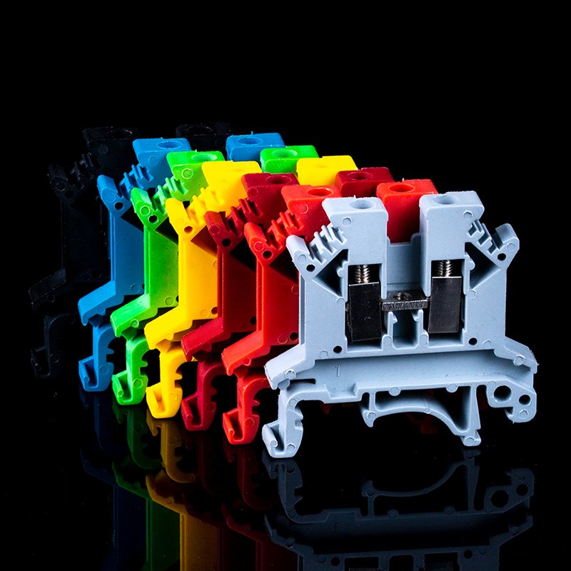 JUK2.5B Gray Blue Red UK Series Complete Model Phoenix Universal Connector Free Combination DIN Rail Screw Terminal Blocks