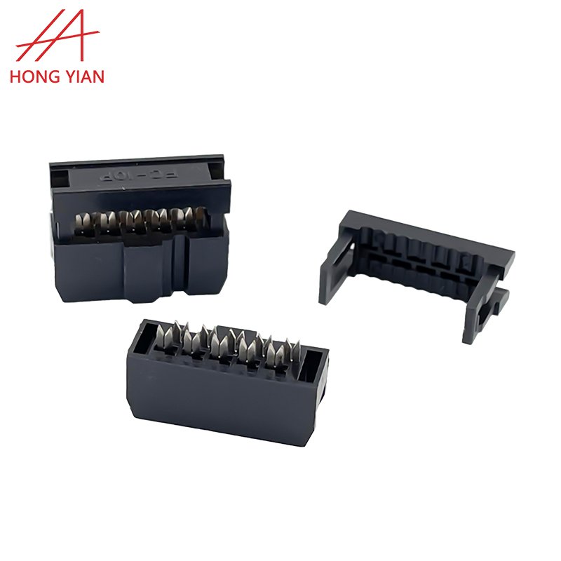 Pitch 2.54mm IDC 2-Piece 3-piece Double Row Y Type Pins 2*8P 2*14P 2*25P FC Cable Connector Male & Female IDC Connectors