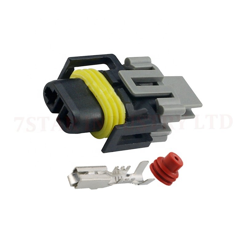 auto 2 pin H8 H9 880 H11 fog light xenon lamp plug connector 12124819 with terminals DJ7028Y-2.8-21