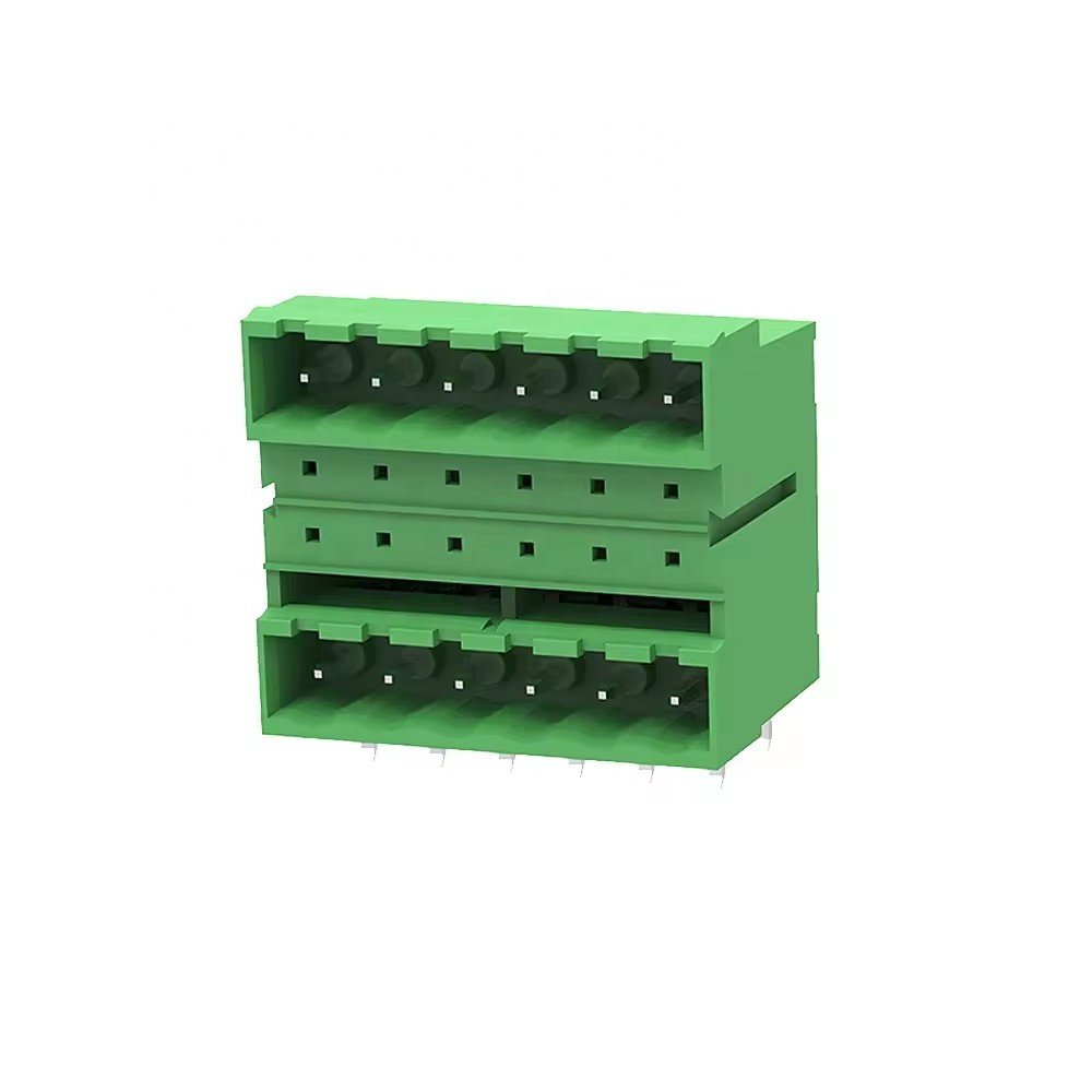 PCB pin header 90 degree right angel terminal blocks male female two rows Phoenix plug in terminal blocks connector DEGSON