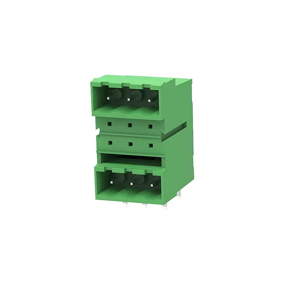 PCB pin header 90 degree right angel terminal blocks male female two rows Phoenix plug in terminal blocks connector DEGSON