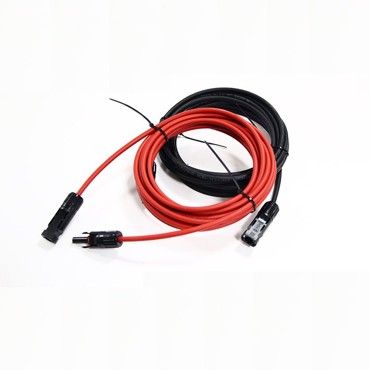 TUV 4MM 6MM Solar Cable 6mm2 4mm2 Extension Cord 1000v Dc Wire MC Connector Solar Panel Extension Cables For Solar Panels