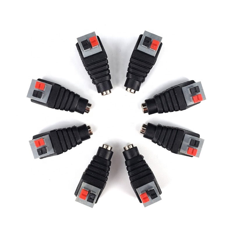 Factory price DC power supply push connector female 5.5*2.1mm
