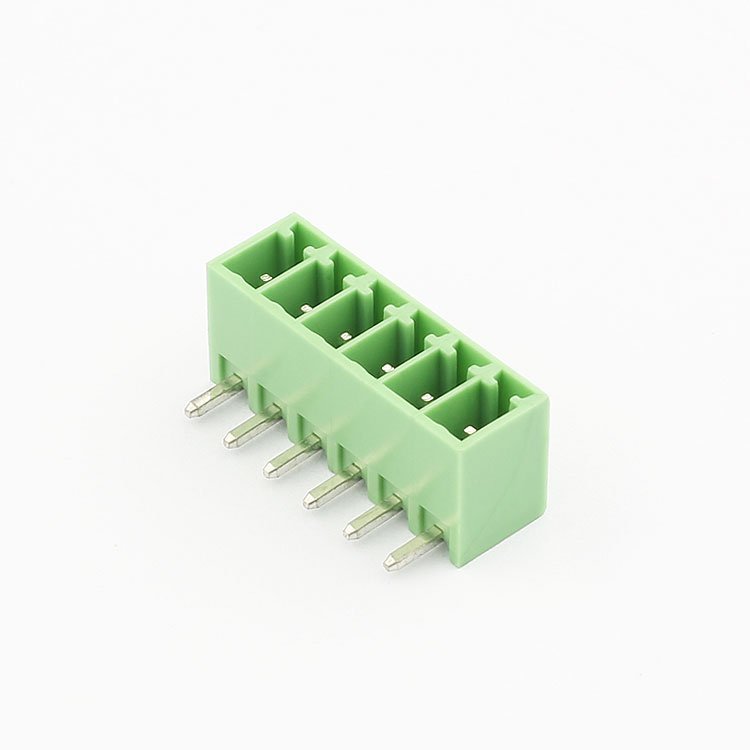 factory selling plug connector push terminal block brasstin plated connector