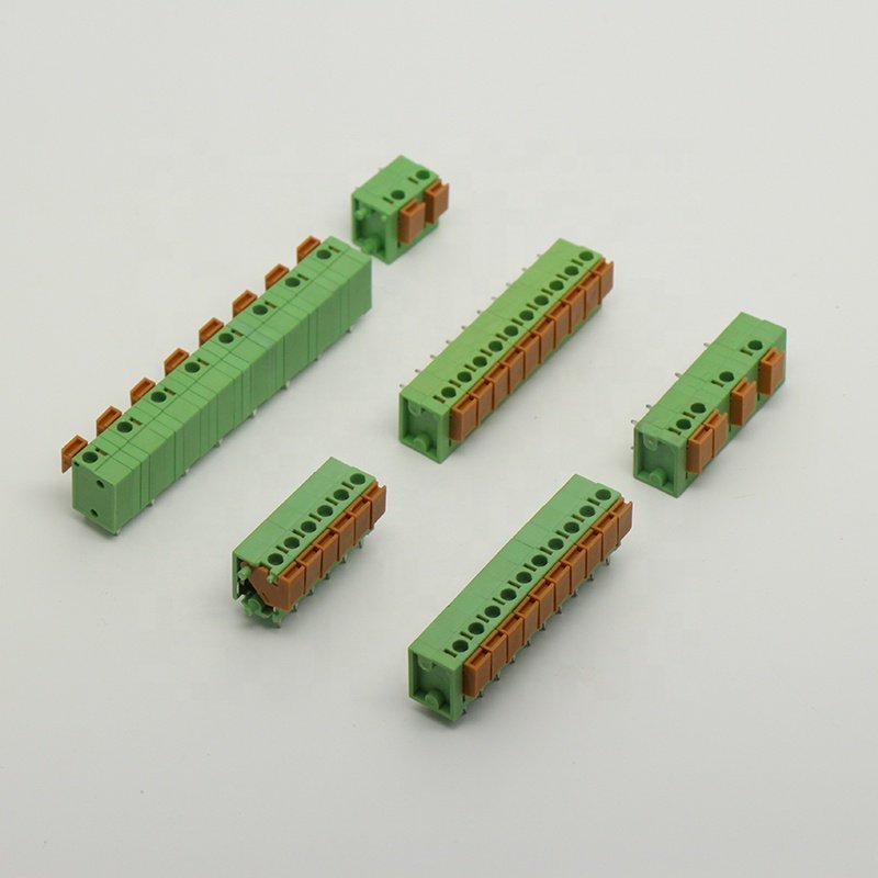 factory selling plug connector push terminal block brasstin plated connector