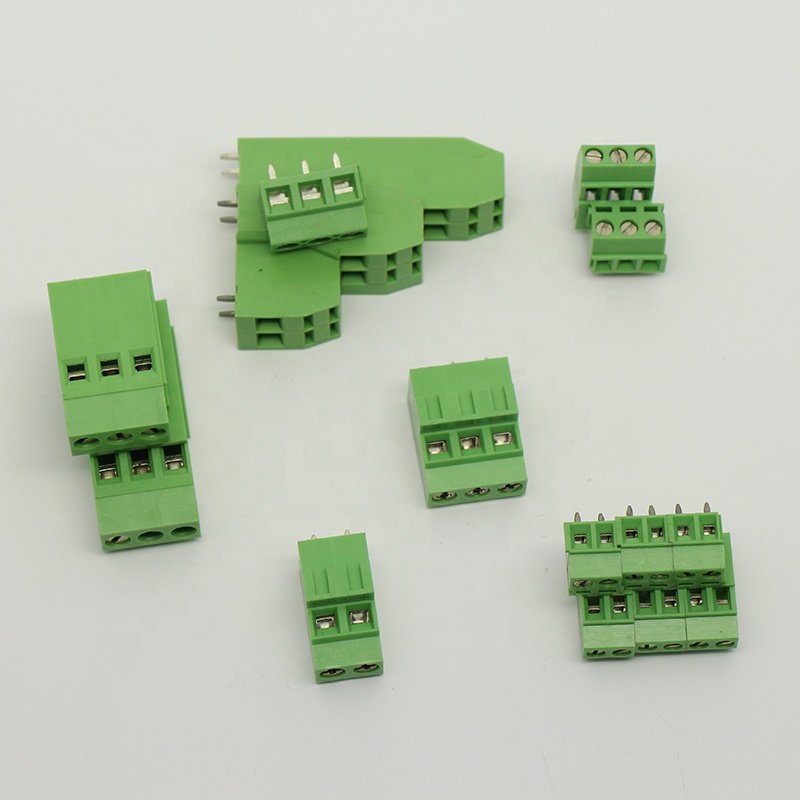 factory selling plug connector push terminal block brasstin plated connector