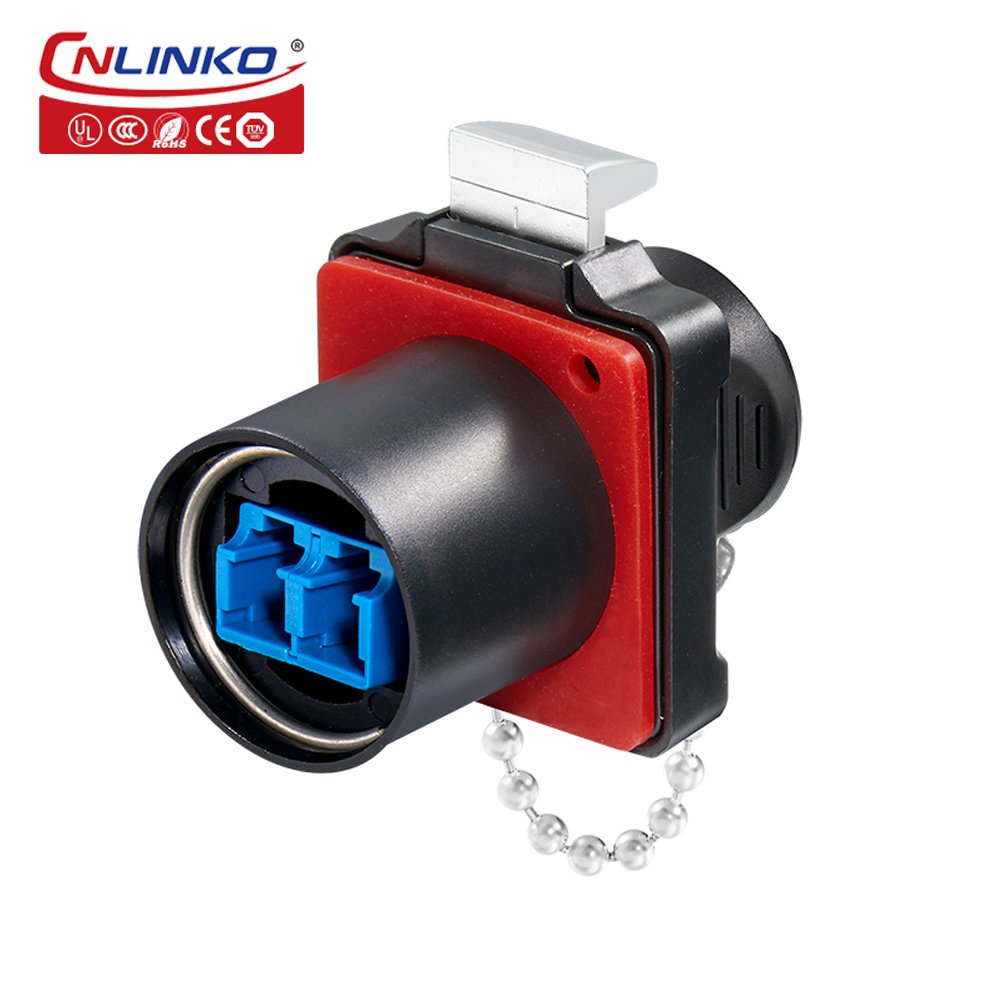 CNLINKO M24 Plastic IP67 waterproof LC male female connector Circular Fiber Optic connector