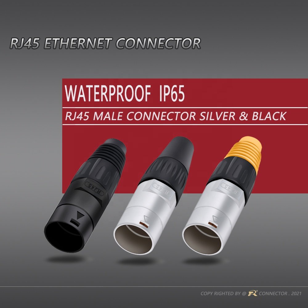 waterproof rj45 connector rj45 network connector Male Plug housing Ethernet Connector