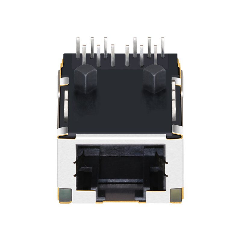 1840718-6 For Embedded Board Gigabit Low-Profile RJ45 Female Connector With LED