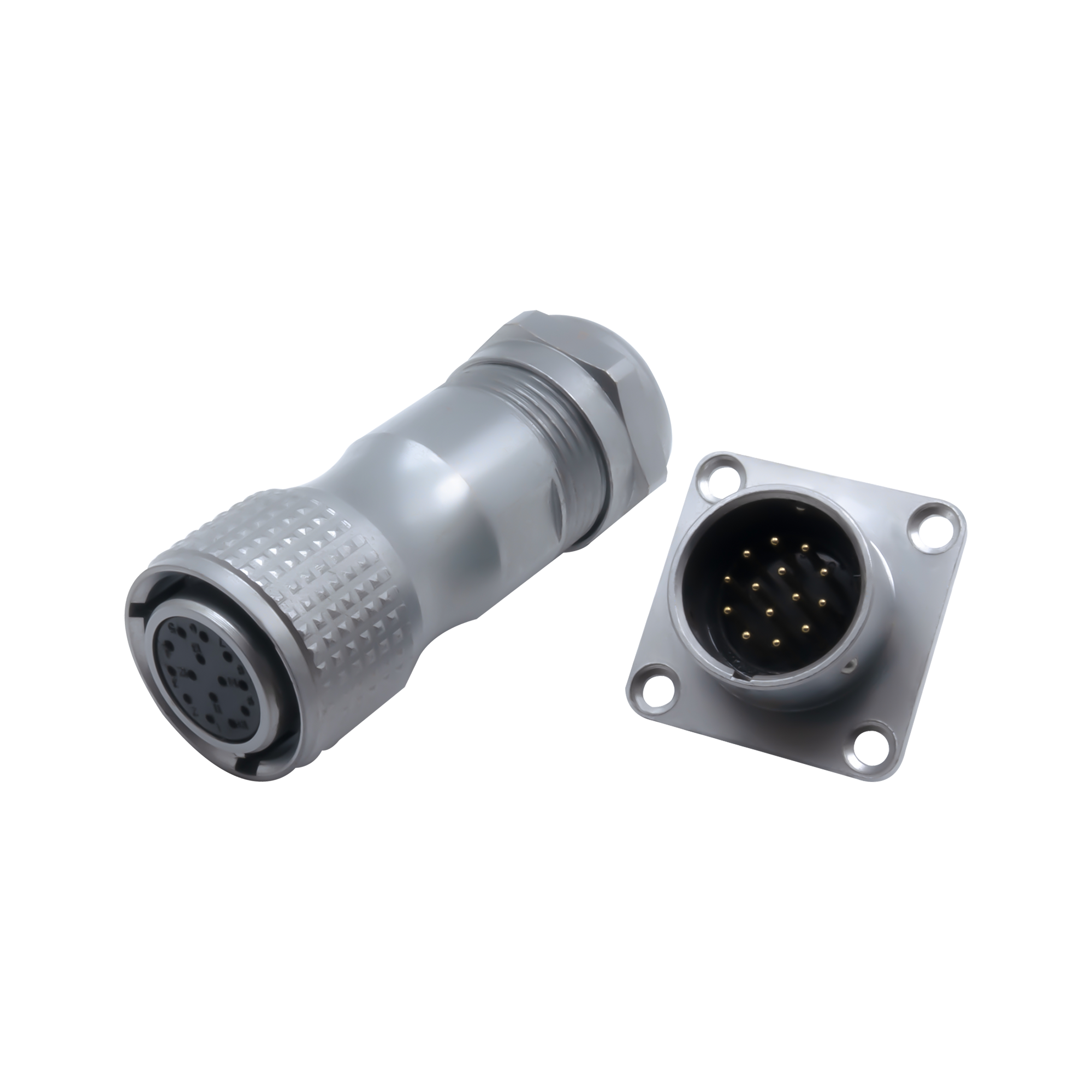 High quality IP67 waterproof XSP18 series 6-8 pin square socket aviation plug electrical connector