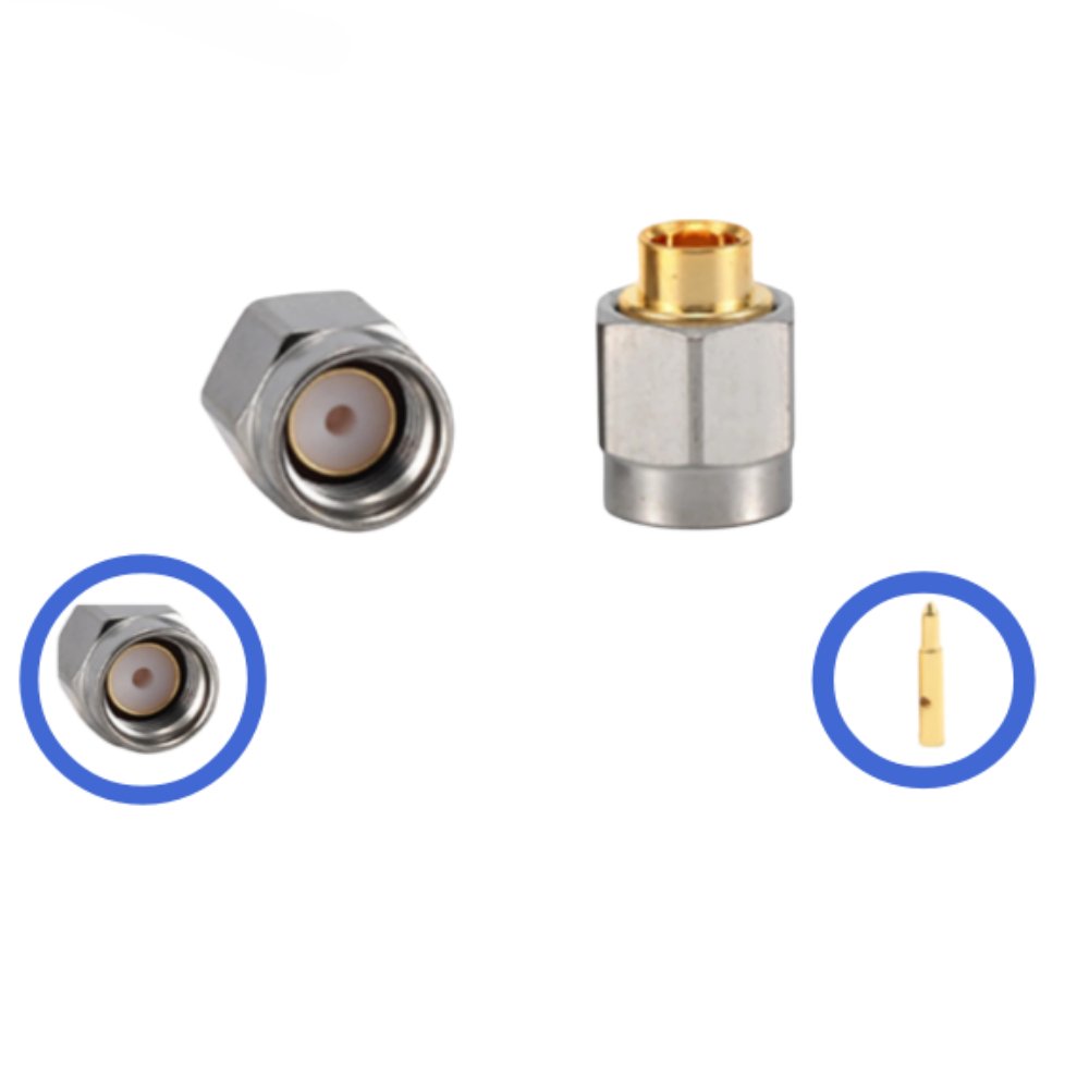 SMA Male RF Connector SMA-JB3 with Solder Attachment for RG402 SF141 and High-Frequency Applications