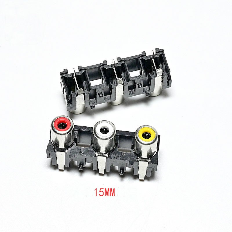 3pin RCA jack connector audio socket rca female connector pcb mount connector