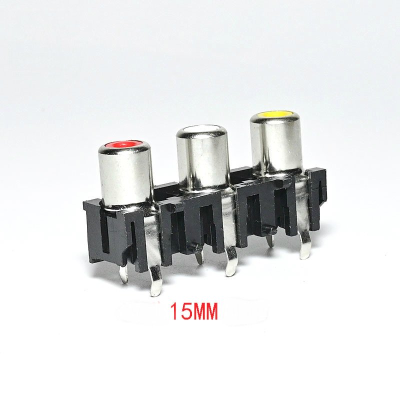 3pin RCA jack connector audio socket rca female connector pcb mount connector