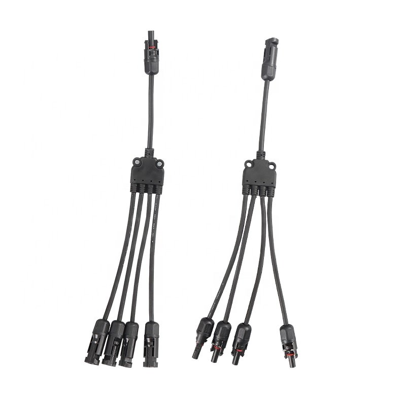 IP68 Waterproof New Energy Solar Connectors Y-2 four-Way Connector PV Photovoltaic Power Connection Photovoltaic Connectors