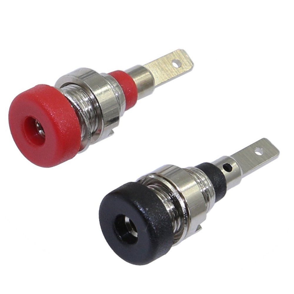 2mm panel socket welding solder plug terminal connector binding post copper nickel plating