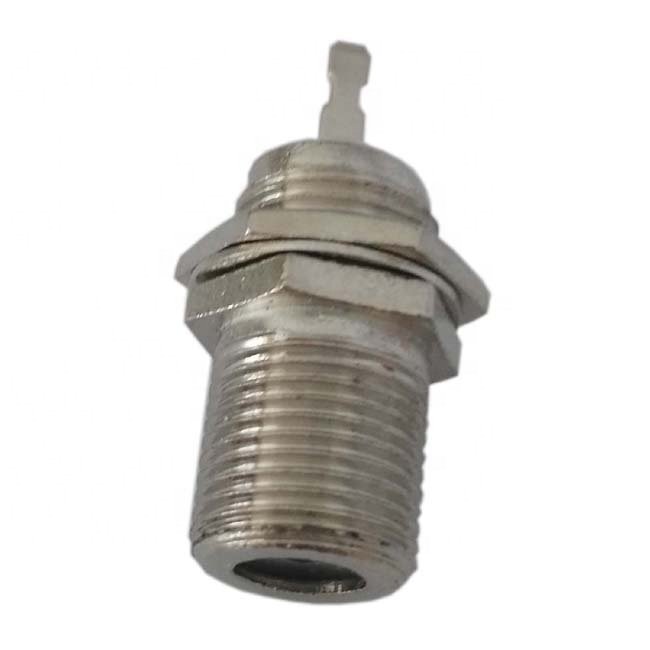 factory direct PCB bulkhead F type female soldering connector for coaxial cable