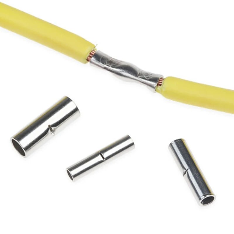 220pcs 22-16 16-14 12-10AWG Wire Ferrule Cable Uninsulated Butt Wire Connector Ferrules Electrical Cable Terminal 0.5-6mm2