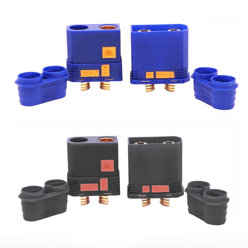 Custom Anti Spark QS8 Male to XT90 Female Adapter QS8 to XT60 Banana Plug High Current QS8S QS8-S to EC5 Connector Cable
