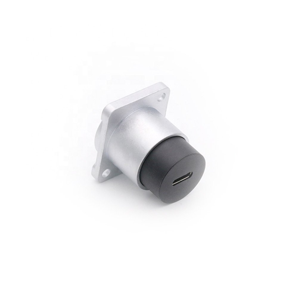 1pc USB3.0 to Type-C Panel Mount Coupler Connector Female to Female USB to USB-C Data Transmission Adapter for Audio Video