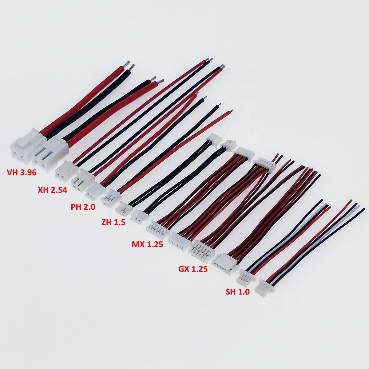 Right Angle JST XH 2.54MM Socket 90 Degree JST XH 2.5MM Pitch 2 3 4 5 6 7 8 Pin Wafer Connector For PCB